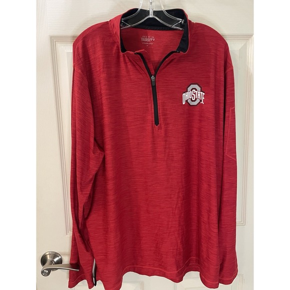 Other - Ohio State Buckeyes Lg Sleeve Quarter Zip Men's Pullover Phone Pocket No Tag 2x